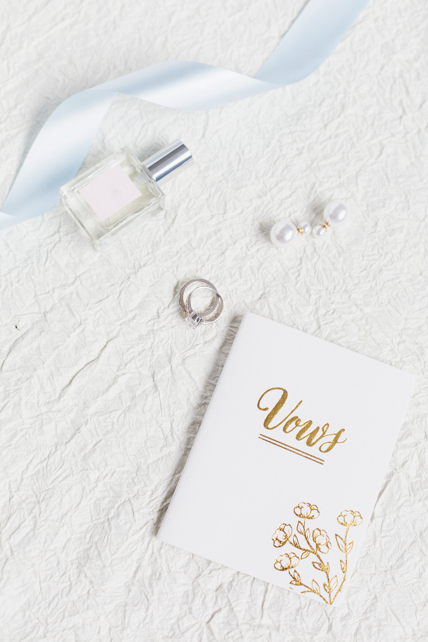 Pearl studs and a ring