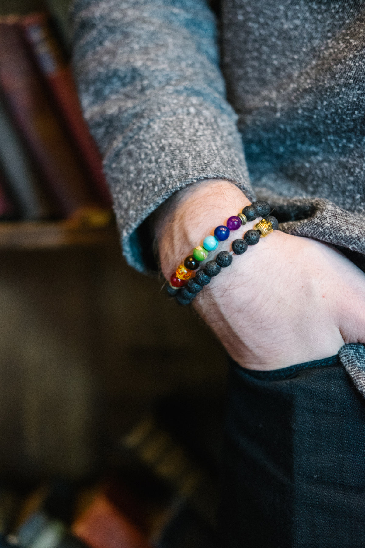 Stone bead stack